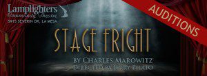 San Diego Community Theater Auditions for “Stage Fright”