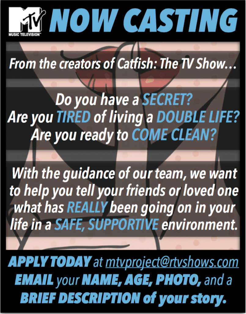 New MTV show casting call nationwide