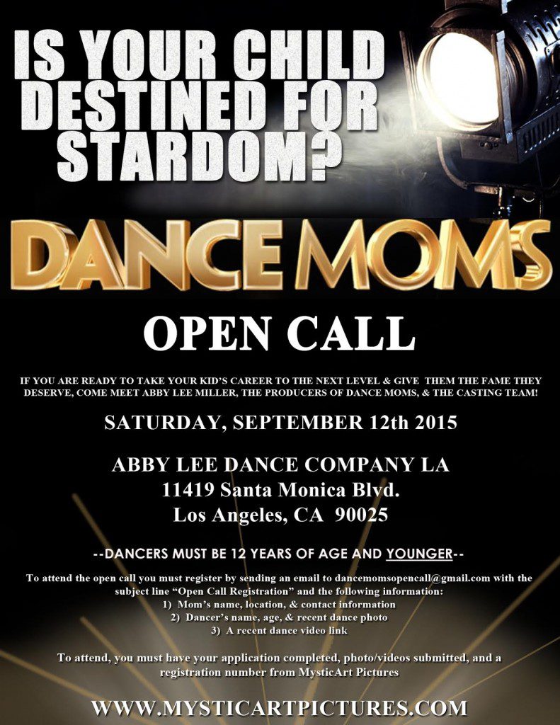 Dance Moms open casting call