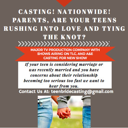 Teen reality series tryouts