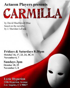 Read more about the article Los Angeles Auditions for Vampire Classic “Carmilla”