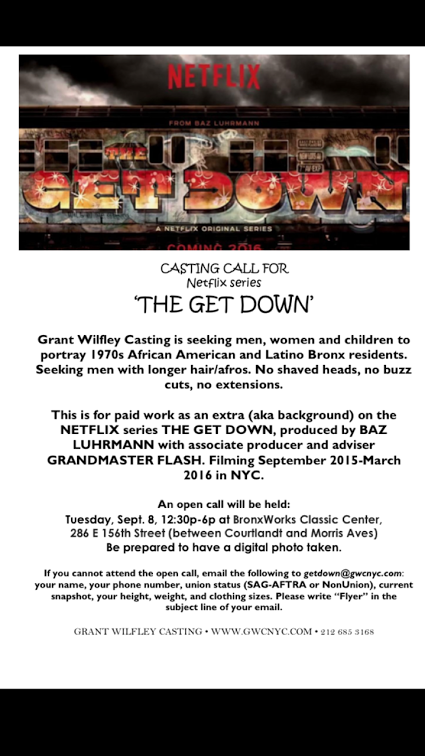 Netflix The Get Down Open Call