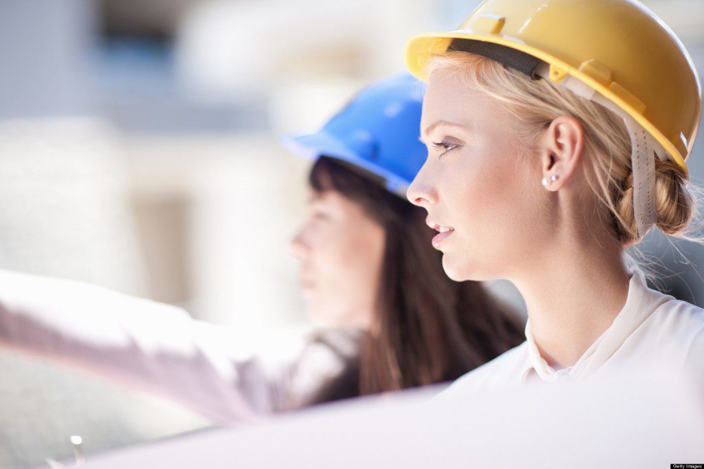 women in construction casting