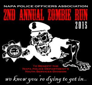 Casting Call for Zombie Actors for Napa Police Officer Zombie Run Event