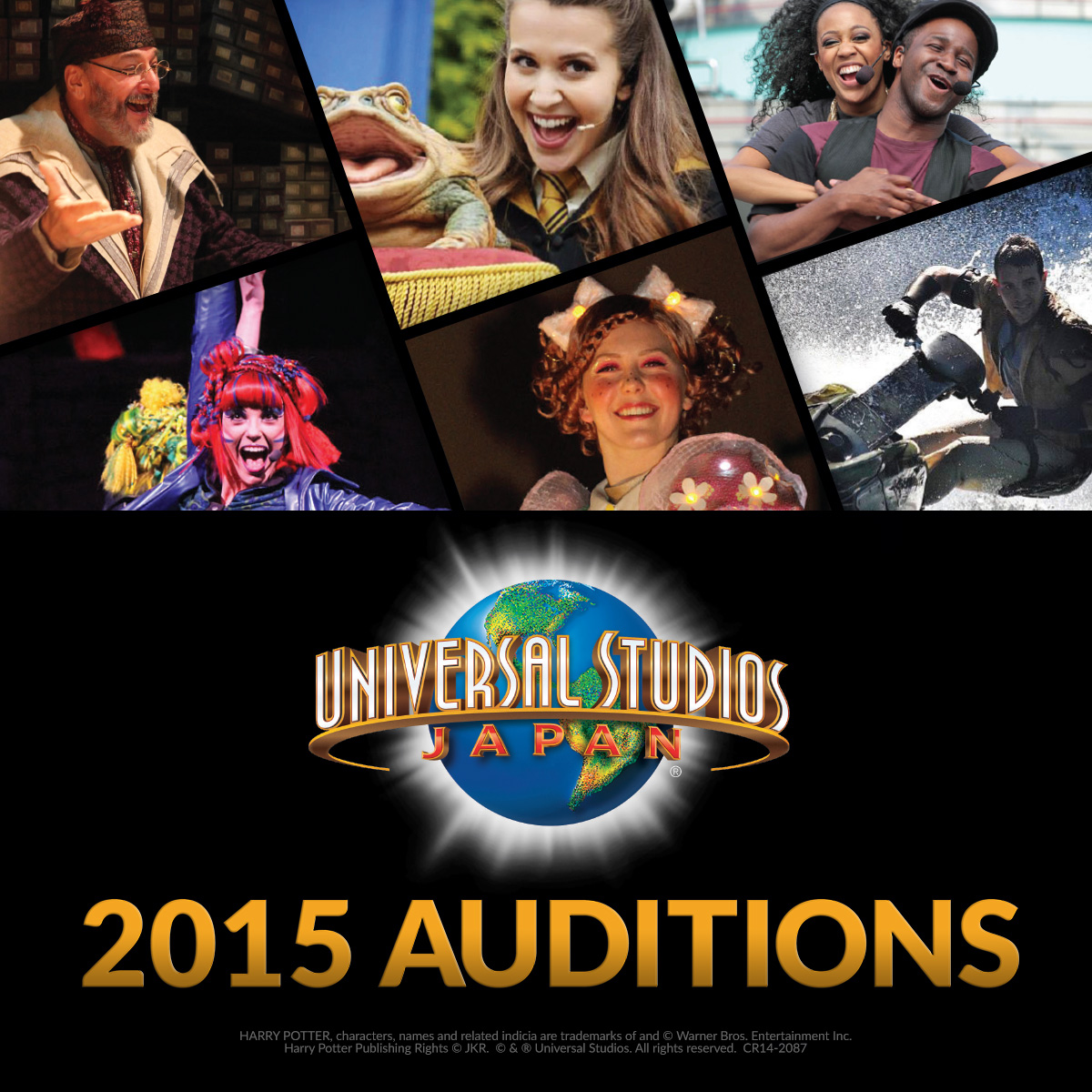 Singers, Actors, Dancers for Universal Japan Auditions Nationwide
