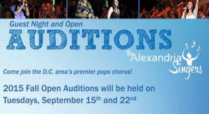 Auditions for The Alexandria Singers in DC