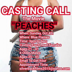 "Peaches" movie open call in Atlanta for speaking roles
