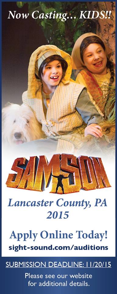 Samson auditions for kids