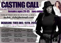 Toronto area acting auditions for Indie Short Film