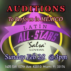 Read more about the article Dance Auditions in Miami for Latin All-Stars To Perform in Mexico