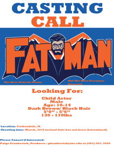 Read more about the article Student Film “Fatman” Casting Child Actors in Illinois