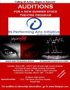 Read more about the article Auditions in Indianapolis, Indiana for “JEKYLL & HYDE: THE BROADWAY MUSICAL”
