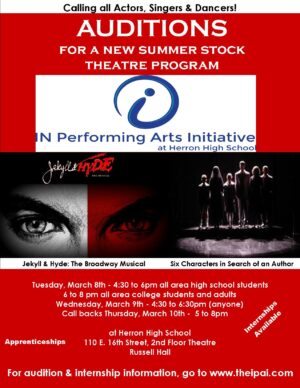 Auditions in Indianapolis, Indiana for “JEKYLL & HYDE: THE BROADWAY MUSICAL”