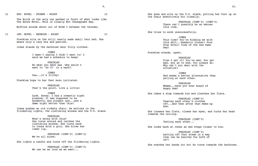 script for "Grief"