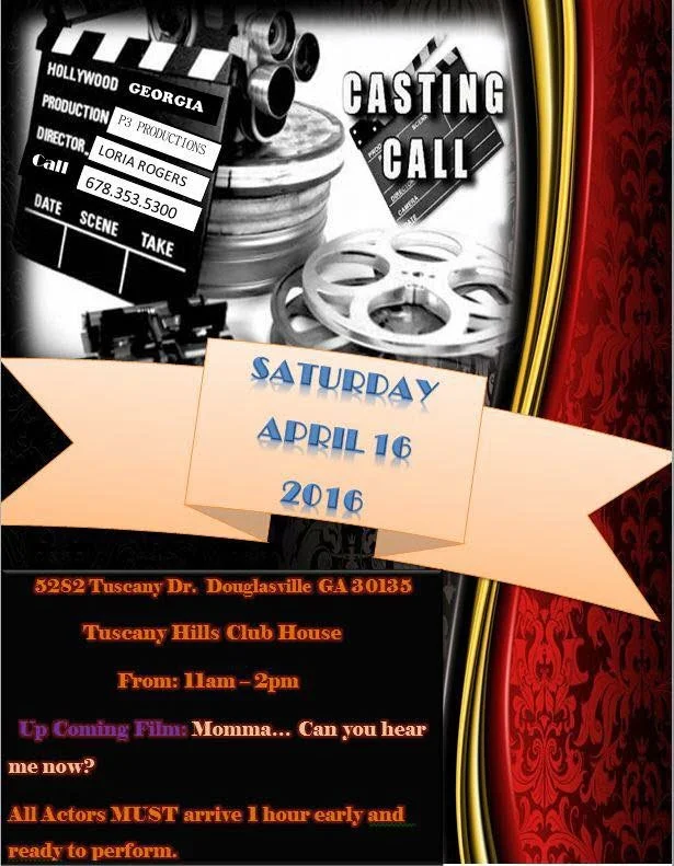 Atlanta open auditions for movies