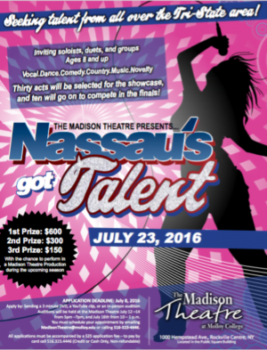 Open Auditions for “Nassau Has Talent” Talent Show