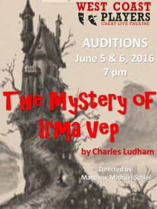 Read more about the article Florida Theater, Actors in Clearwater for “The Mystery of Irma Vep”