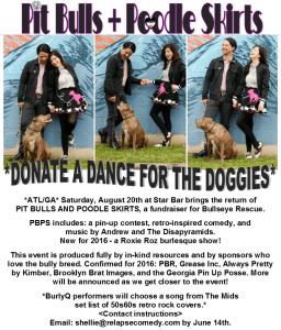 Read more about the article Pitbulls & Poodle Skirts Fundraiser Show Seeks ATL Area Dancers