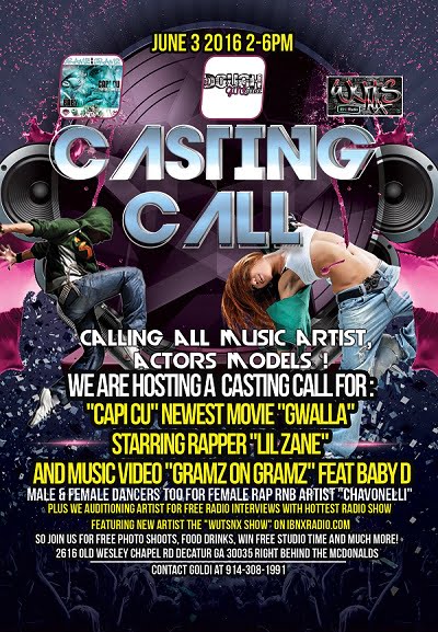 Hip hop casting call for music video