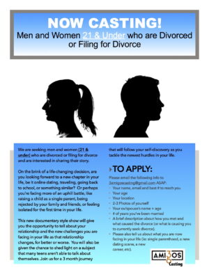Docu-Series Casting Young Adults Getting Divorced Before Age 21