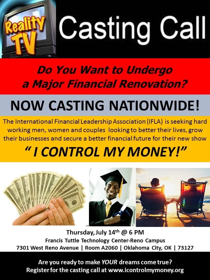 Oklahoma City Reality Show casting notice