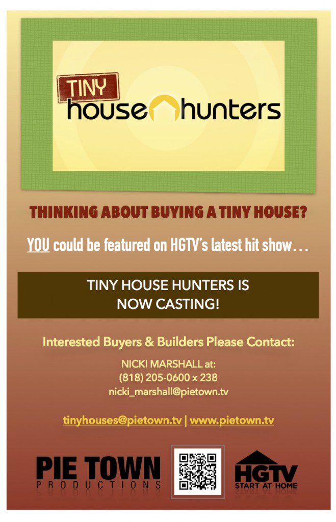 HGTV casting Tiny House Hunters