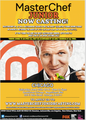 MasterChef Junior Chicago open cast call
