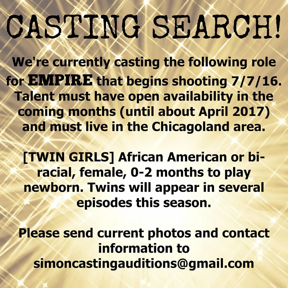 Empire casting flyer