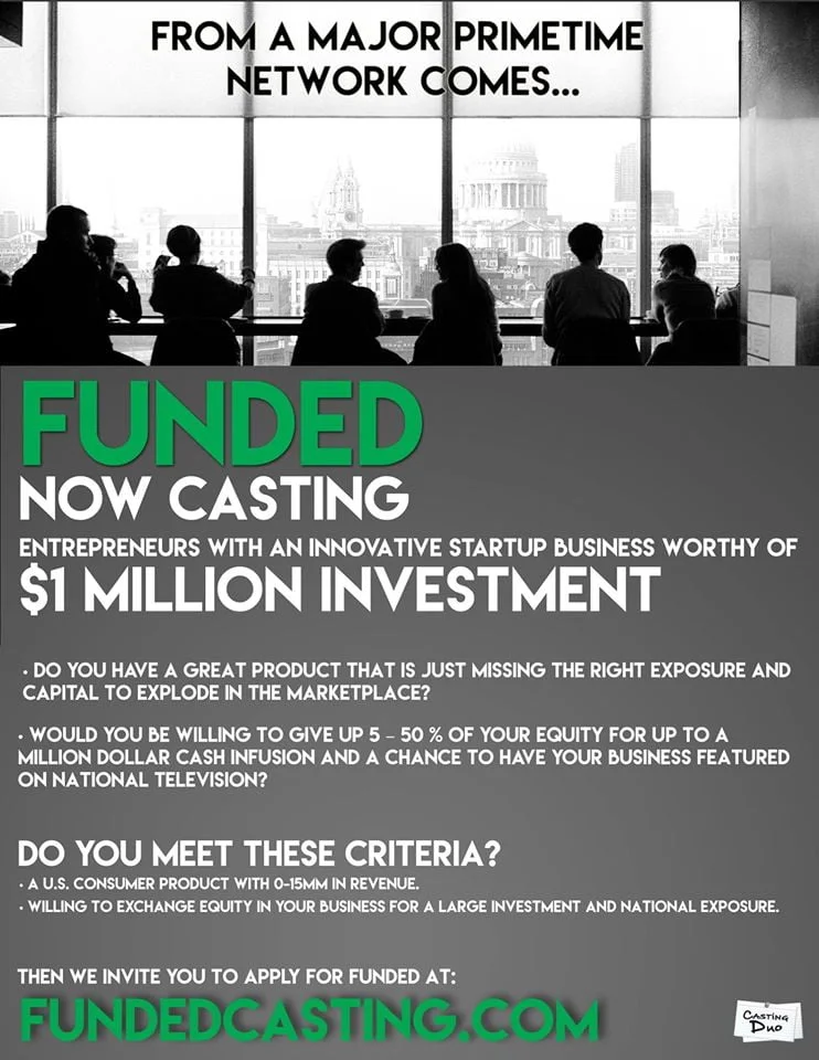 casting "Funded" nationwide