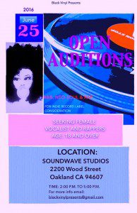 Read more about the article Open Call for Female Singers and Rappers in the SF Bay Area