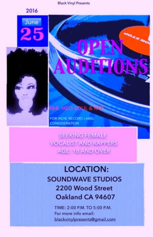 Open Call for Female Singers and Rappers in the SF Bay Area