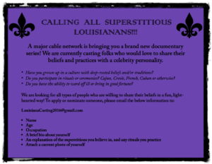 Casting Superstitious Latinos in Louisiana for New Docu-Series