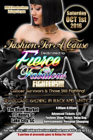 Model Casting in SC for Charity Fashion Show “Fierce and Fabulous Fighters”