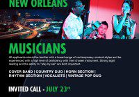 Carnival New Orleans cast call