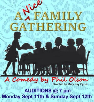 Comedic Stage Play “A Nice Family Gathering” Open Casting Call in Clearwater, FL