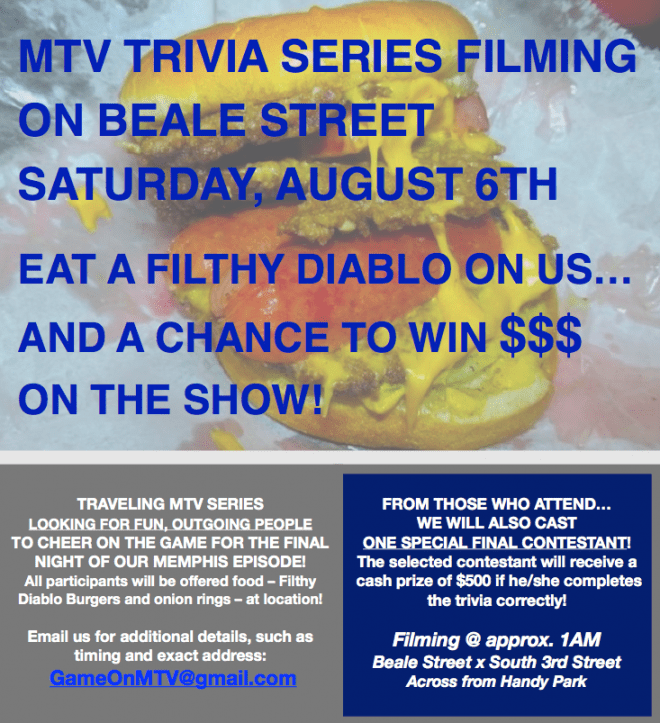 MTV Series Seeking Trivia Lovers In Memphis TN This Weekend