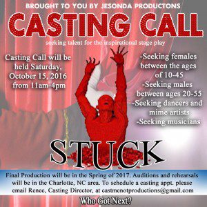 Read more about the article Theater Auditions for “Stuck” in Charlotte, NC