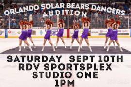 Solar Bears cheer tryouts