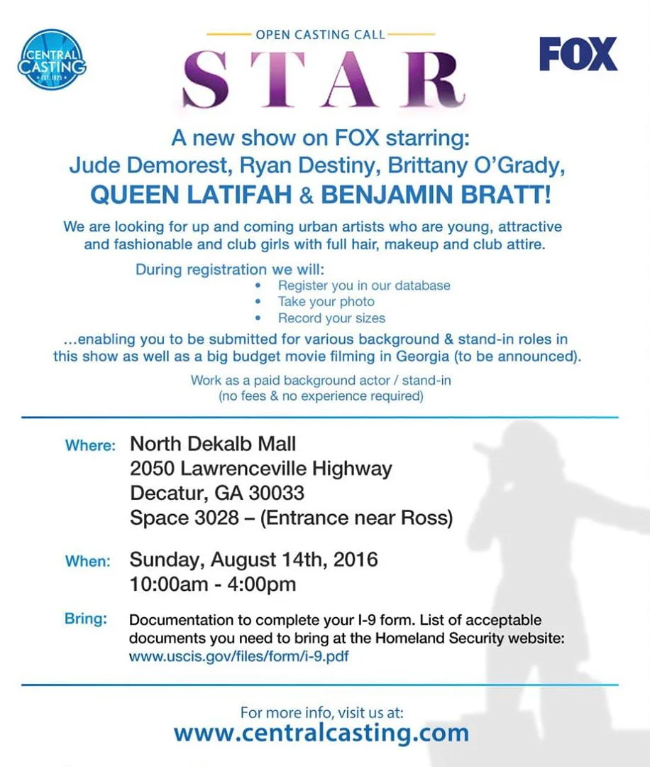 Star new show cast call
