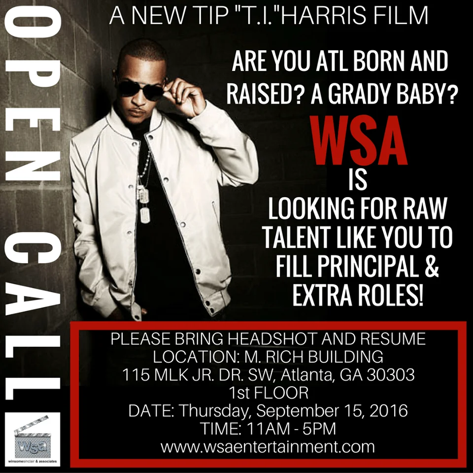 Movie auditions flyer