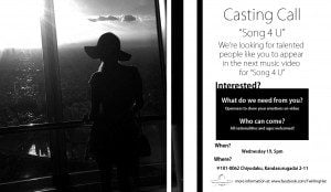 Read more about the article Casting in Tokyo for Music Video