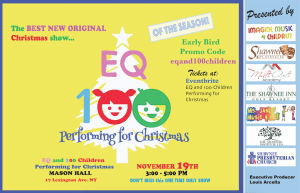 Read more about the article Open Auditions for Kids in NYC for Christmas Musical “EQ and 100 Children Performing for Christmas”