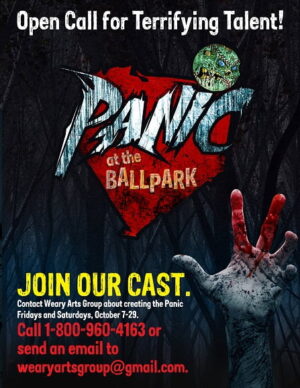 Haunted Attraction Panic at the Ballpark Casting Scare Actors in York, PA