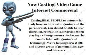 Read more about the article Casting Diverse Group of Gamers in Roswell New Mexico for Paid TV Commercial