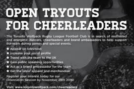 cheerleader tryouts Toronto