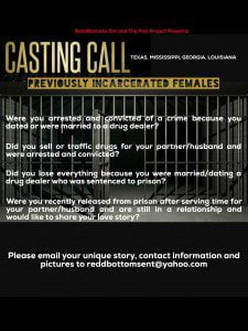 Read more about the article Docu-Series Casting Women in TX, LA & GA Who Have Been Incarcerated Due To Your Partner