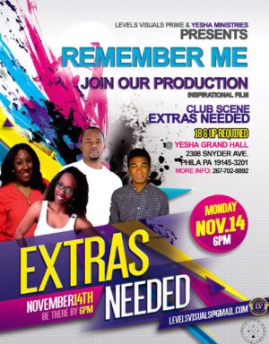Extras Wanted for a Club Scene Filming in Philly, PA