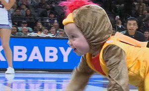 Baby Auditions in Sacramento for the NBA Kings