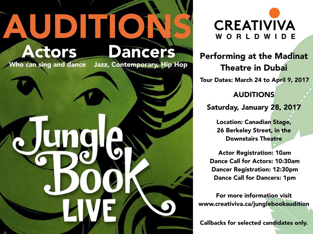 Jungle Book Live auditions