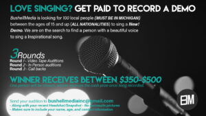 Teen Singer Auditions in Michigan